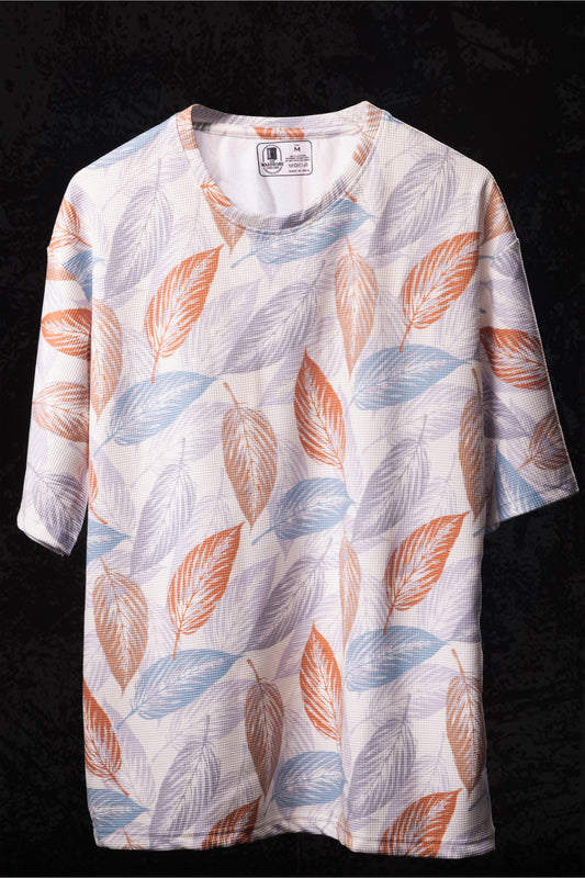 Bleach Bite Co-ord Set 3– Limited Edition Leaf Print Unisex T-shirt & Shorts