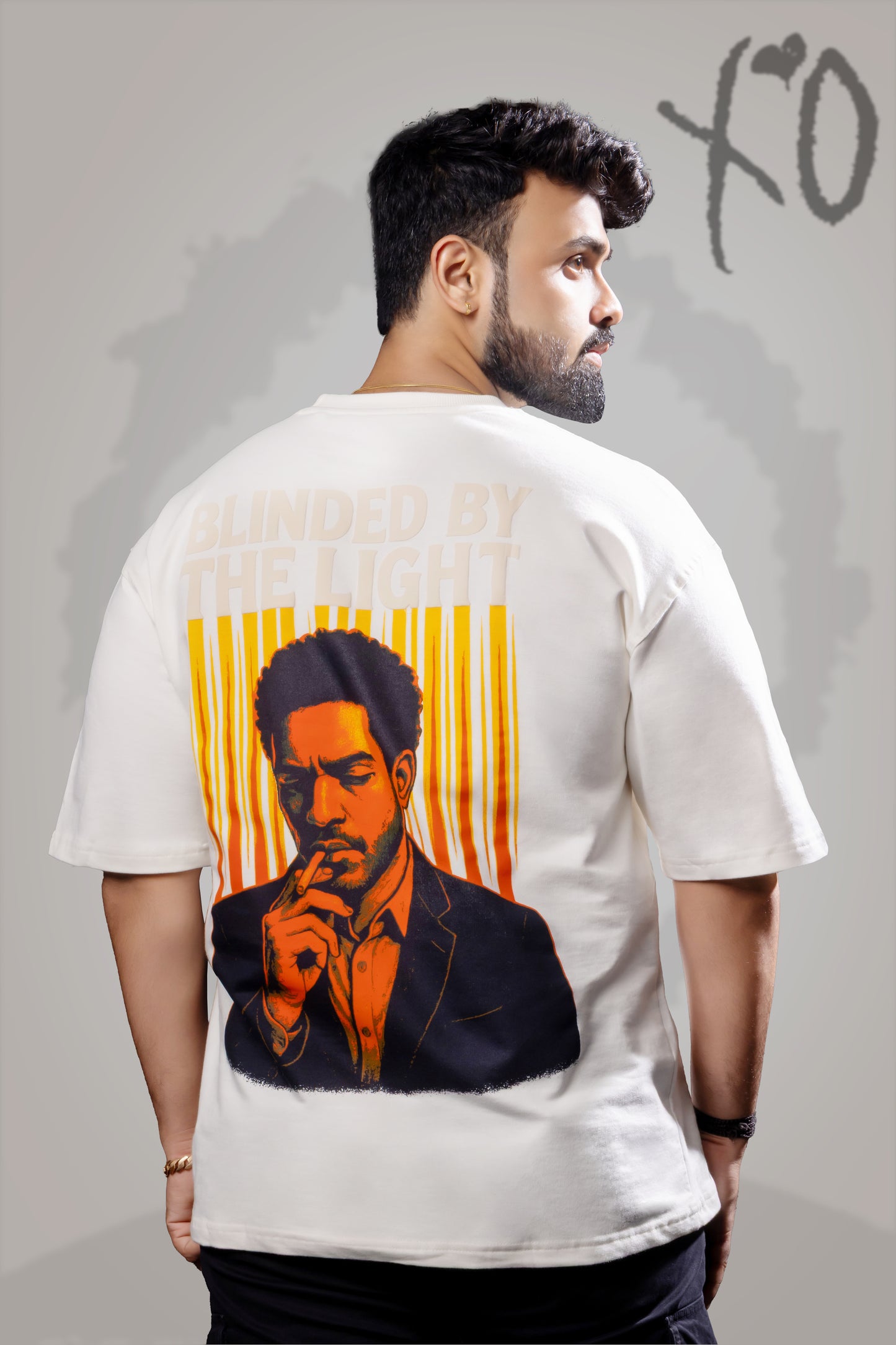 Smoke in the Light – Oversized Unisex Puff Print Streetwear T-Shirt