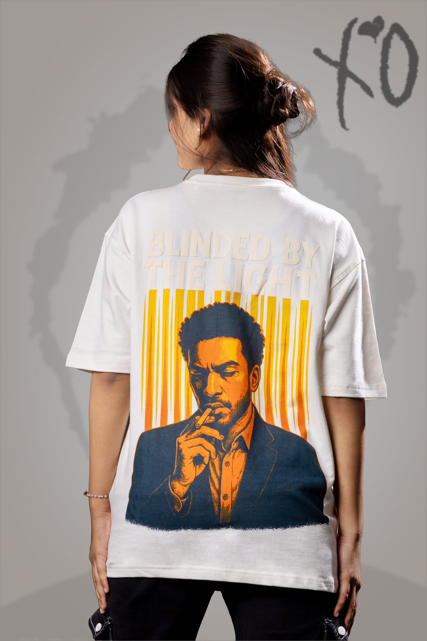 Smoke in the Light – Oversized Unisex Puff Print Streetwear T-Shirt