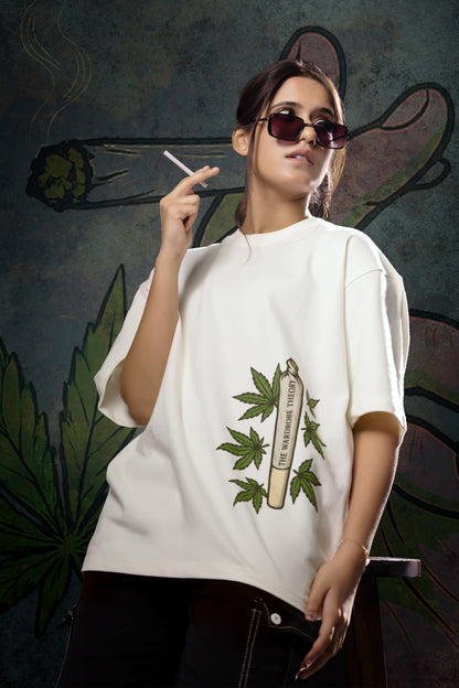 Roll & Rise – Oversized Unisex Puff Print T-Shirt