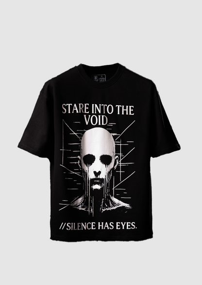 Eyes of Silence – Oversized Unisex Horror-Inspired Streetwear T-Shirt